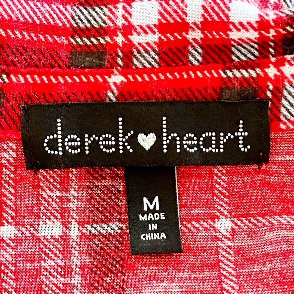 DEREK HEART | Flannel Checkered Button Up Blouse - Picture 9 of 9
